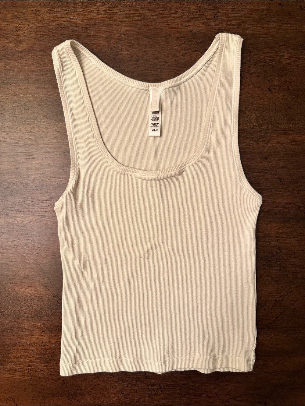 Cotton Rib Tank - Tan - L